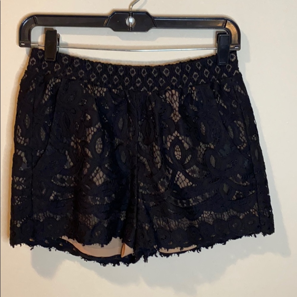 BCBG black lace shorts